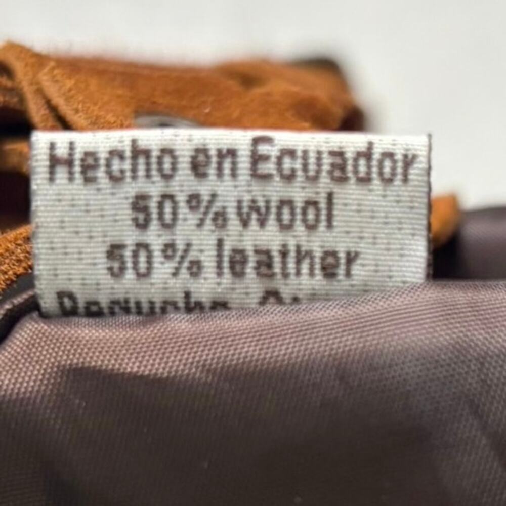 MALKY Arte Nativa Leather/Wool Mini Backpack with Aztec design - Picture 11 of 11
